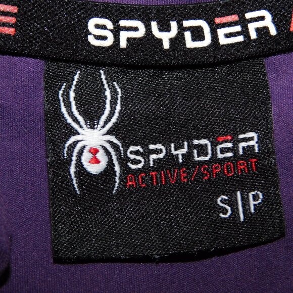 Spyder Active Wear Womens S Purple Full Zip Fitted Athletic Jacket - Picture 2 of 10